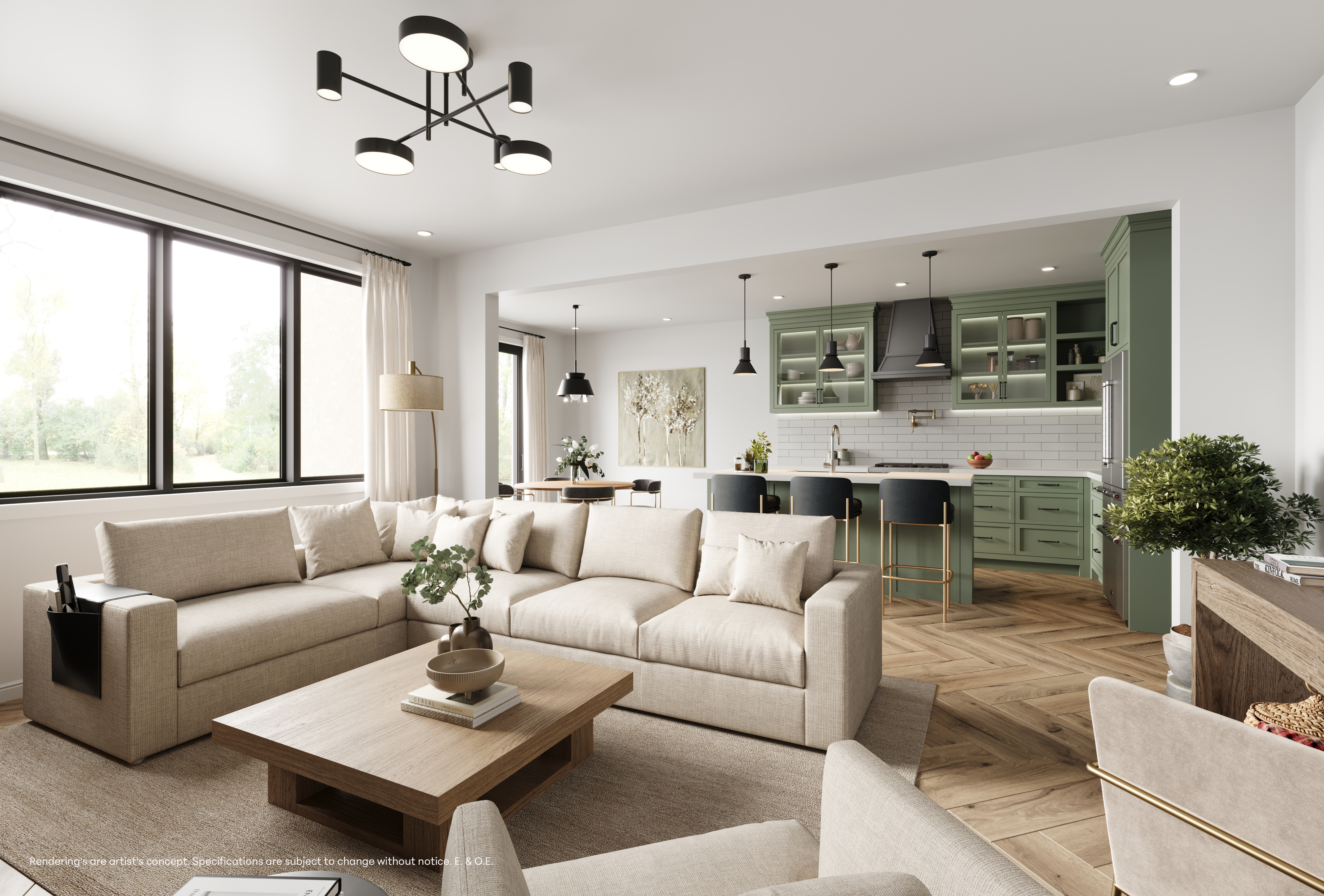 Spacious Kitchen & Great Room